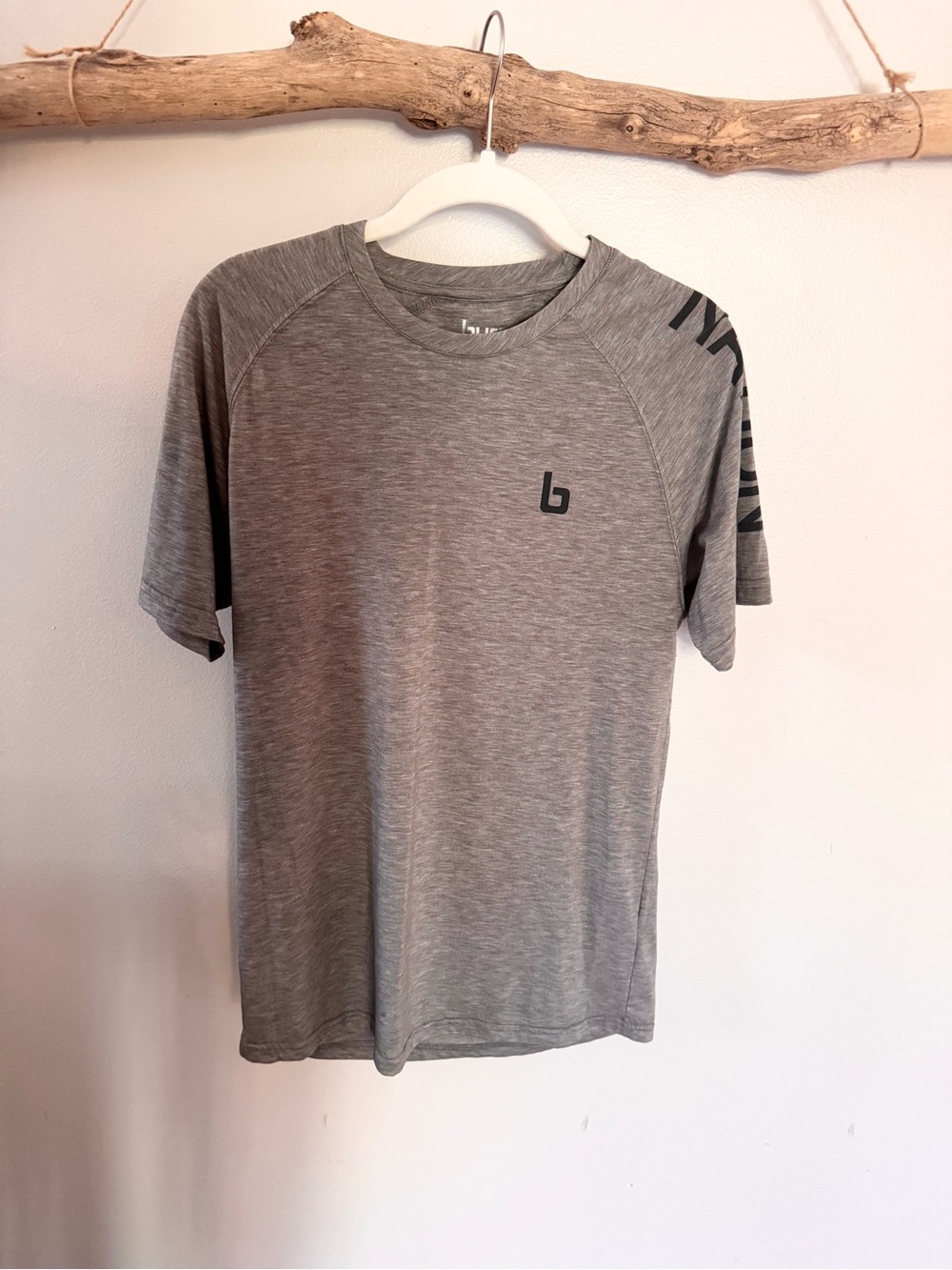 Burn Boot Camp Men's Heather Gray Performance Crew Tee
